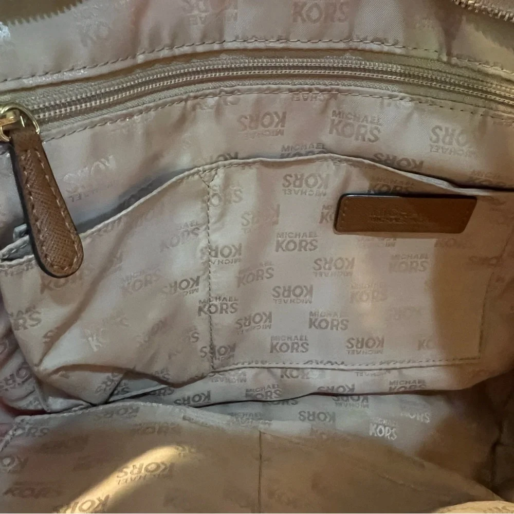 Michael Kors Satin Taupe Bag - Picture 8 of 8
